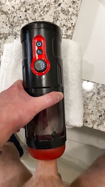Red Spinning Toy Makes me Cum Twice!