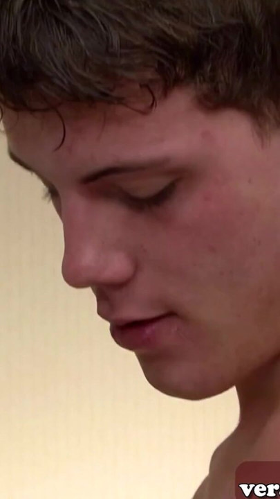 Two gay teens meet at the hotel for anal creampie | Clip 1