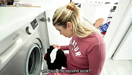 Big mistake on the stepmother's part that she got stuck inside the washing machine!