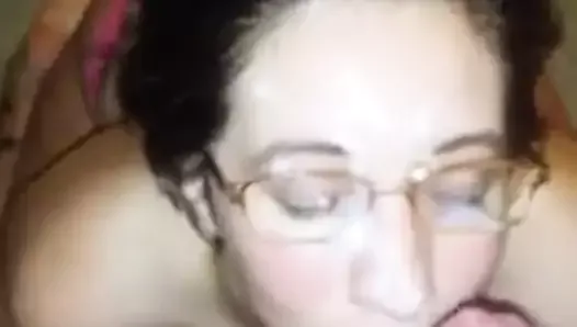 It's okay Billy - you can cum on my glasses