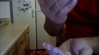 Small cock oozing lots of cum