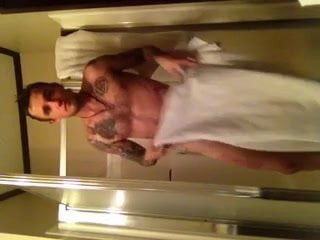 Cameron Sherrill at home shower jerking