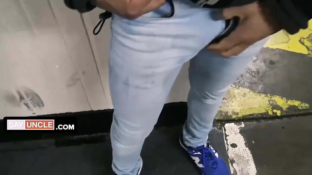 Handsome Latin stud deepthroats and rides stranger’s huge cock then takes his cum inside his asshole