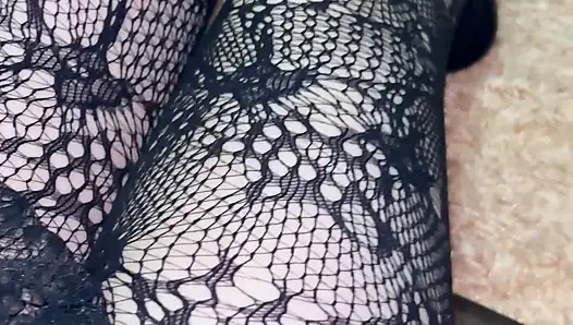 Playing with My Legs in Sexy Stocking and Boots
