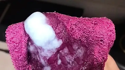 Wife arrived home with wet panties smelling so good, while she showered I need to cream that panties