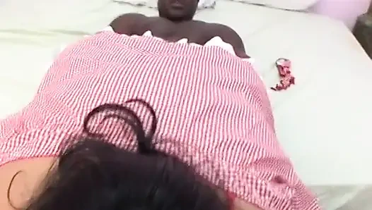 Watch the black guy bend over the fat chick and fuck her from behind
