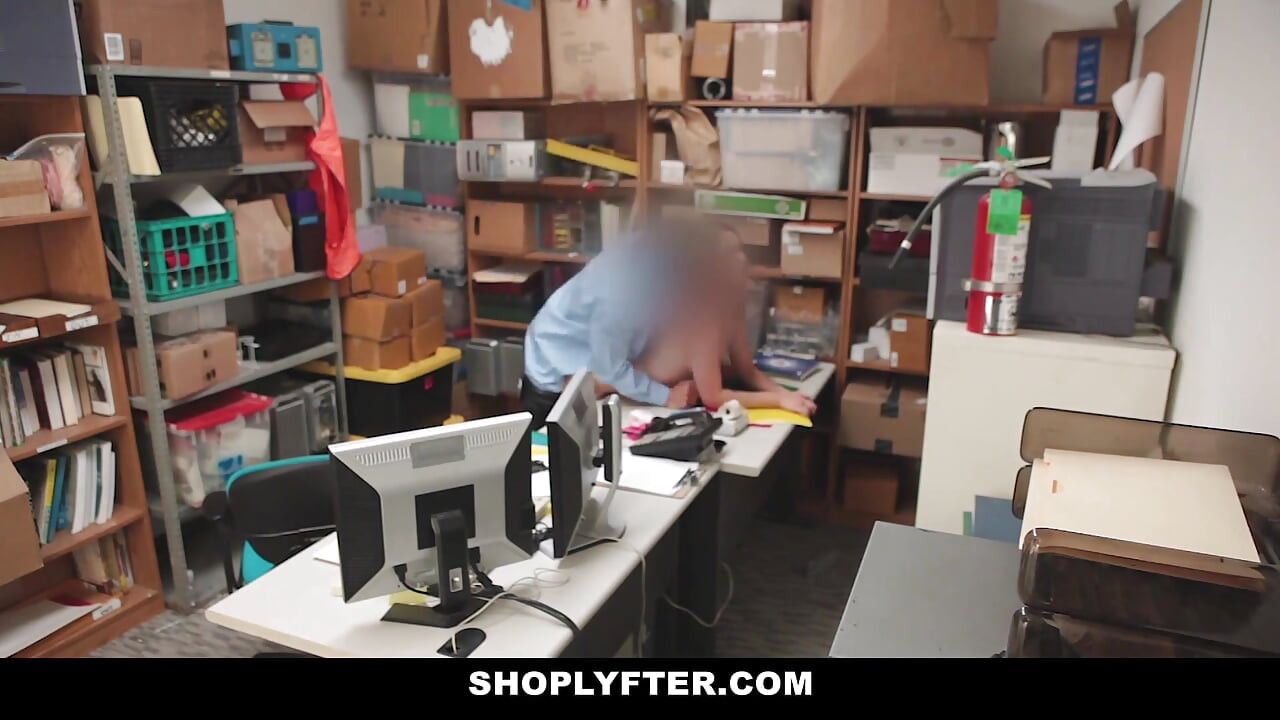 Tiny Teen Naiomi Mae Caught Shoplifting and Taken for Strip Search