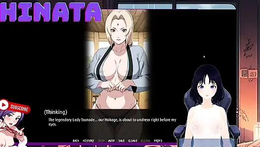 SHINBI SECRETS part 9. I spy on Tsunade in her HOKAGE office