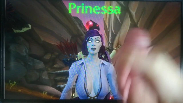 Cumming on Paegi's Forsaken girl