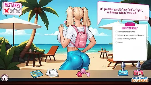 Ep2: hari 2: aktivitas pantai - futa zone lewd control