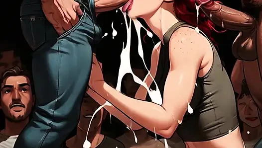 Büyük memeli güzel punk rockçılar mosh çukurunda yalanıyor ve sikiliyor