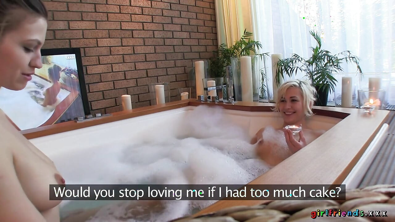 Girlfriends XXX - Hot Lesbians Finger Each Other in the Hot Tub Wet and Slippery