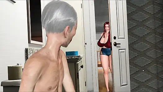Father In Law Seduce Stepson Wife In Bathroom