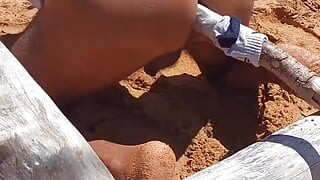 Ladysilva Analni Seks na Plaži