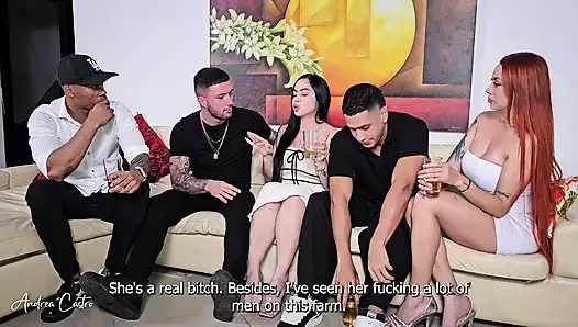 I go to a party but we all end up having a wild orgy - Andrea Castro