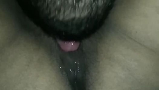 Wet, sexy, erotic stepsister pussy licking – homemade