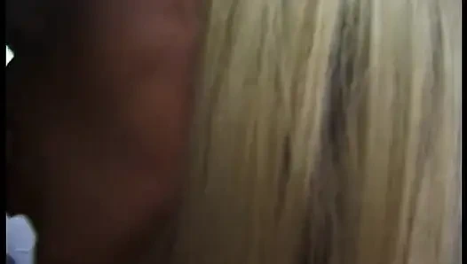 Blonde slut sucking schlong in pov video