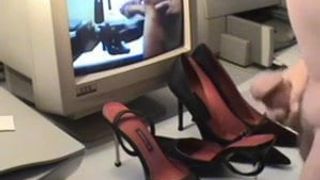 Wife's Slingback Pump shoes - fuck & cum