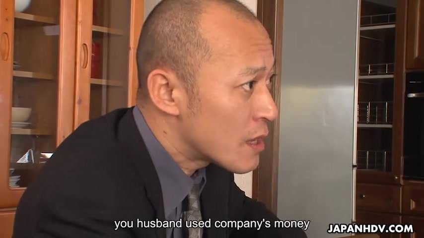 Fucking the babe since her hubby fucked the company over