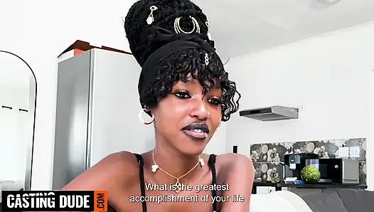 This BUSTY EBONY TEEN said her BF could never afford America RODE MY COCK HARD to earn her trip