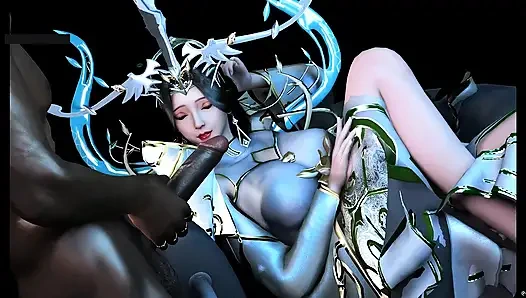 Şehvet için yeniden programlandı: 3 boyutlu kız modu- 3d animasyon hentai