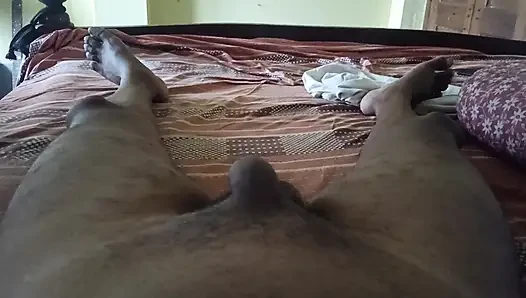 Solo masterbating with BDSM toy