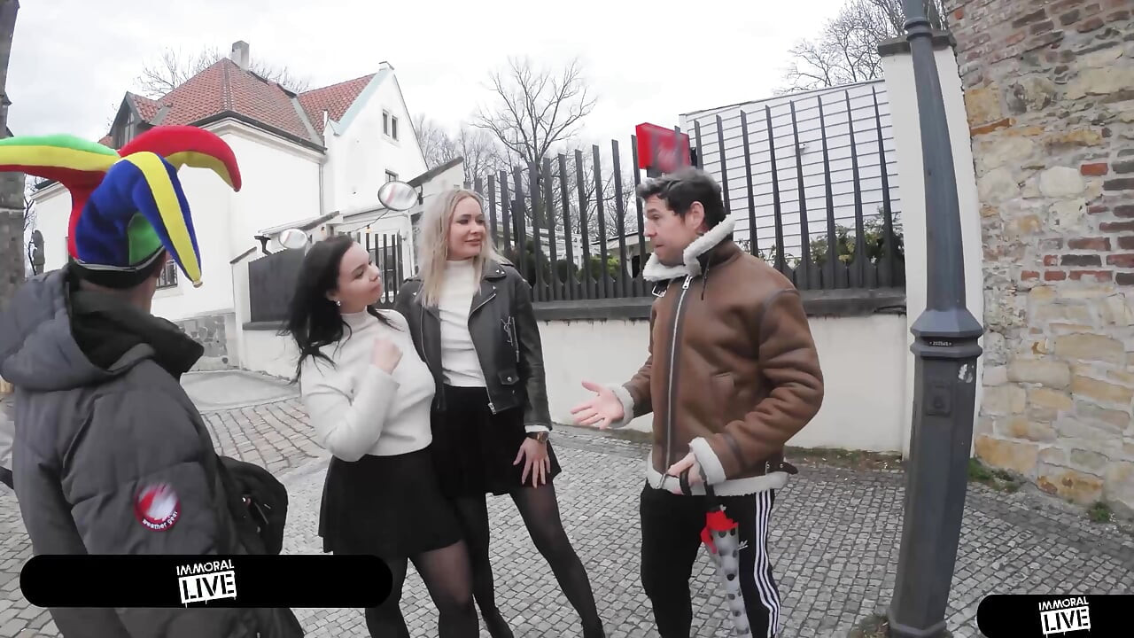 Fools Gangbang Enormous Ass & Giant Boobs Princesses From Prague Castle Sofia Lee & Venera Maxima - Immoral Live 4K