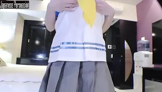 G-cup Waistline Perfection in Hamakaze Cosplay, Private Fantasy Captured in a Playful Secret Session Angle1