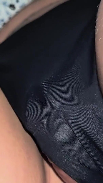 Epic moment from "Stranger Cums Hard in Her Panties on Crowded Subway Rubdown"