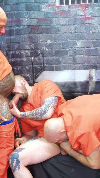 Prison Fuck with Stepdaddy Will and Rusty Taylor