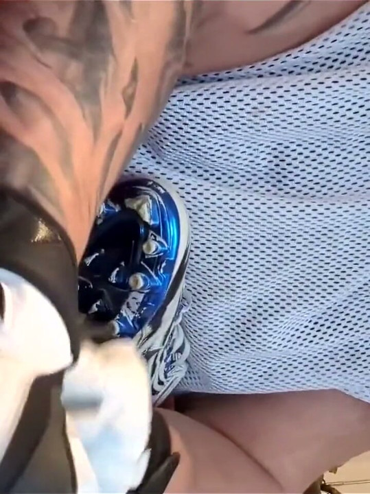 Sniffing Football Cleats