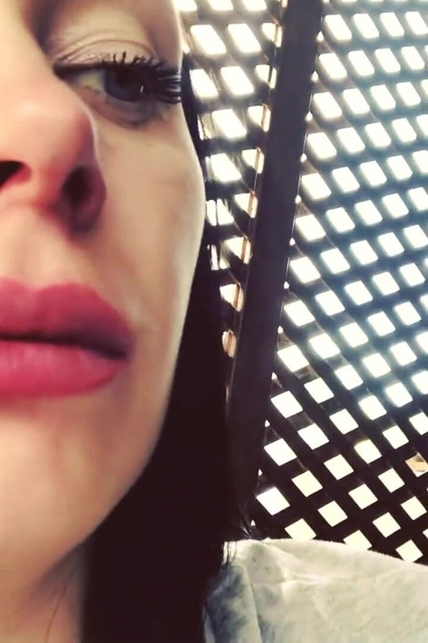 Blowing shisha smoke from itching nose and scratching it all the time!