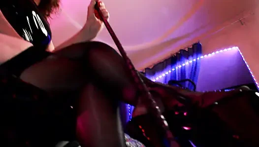 Bdsm seksi ayak fetişi sahibe eva lateks dominatrix
