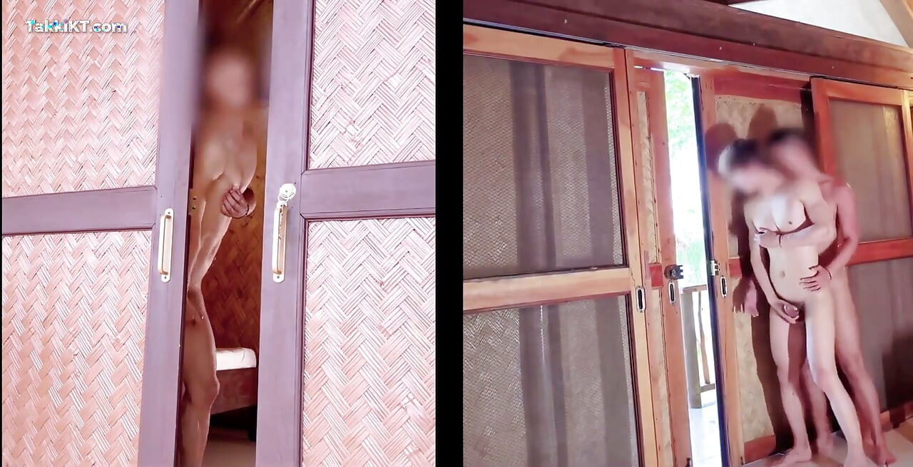 Door Half Open, My Cock All Infucking by the Sea, While Strangers Walking by