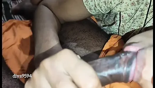 Mallu asian Desi Tamil girl eating dick