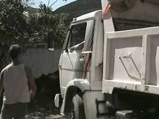 Braziliaanse hete vrachtwagenchauffeurs