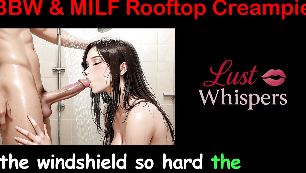 BBW & MILF Rooftop Creampies - English Sex Story