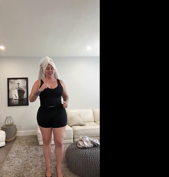 Cuban Femdom Goddess Workout: Sweaty Tits Spill Out Sports Bra, Running in Heels, 2 Outfit Changes & Hot Shower Tease
