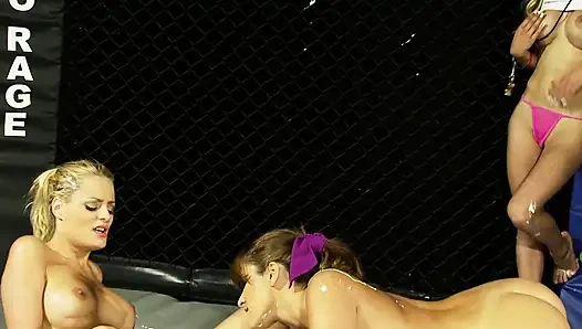 Chloe Conrad and Vallery Summer Get Nasty in the Ring and Fuck Each Other