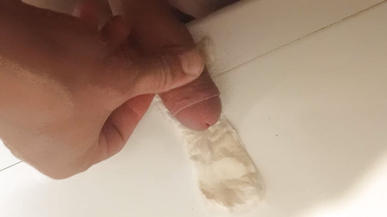Ejaculation on wife's sanitary napkin
