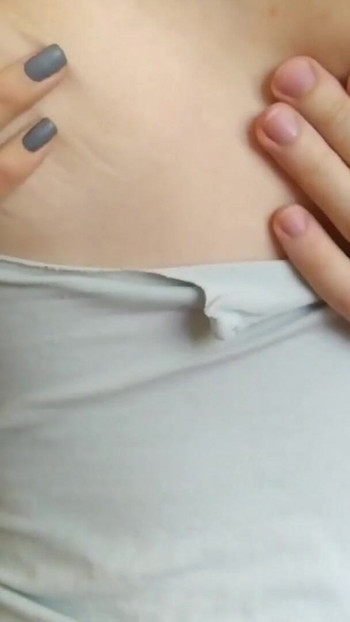 Iconic moment from "Ripped clothes to suck natural big tits. Horny nipples"