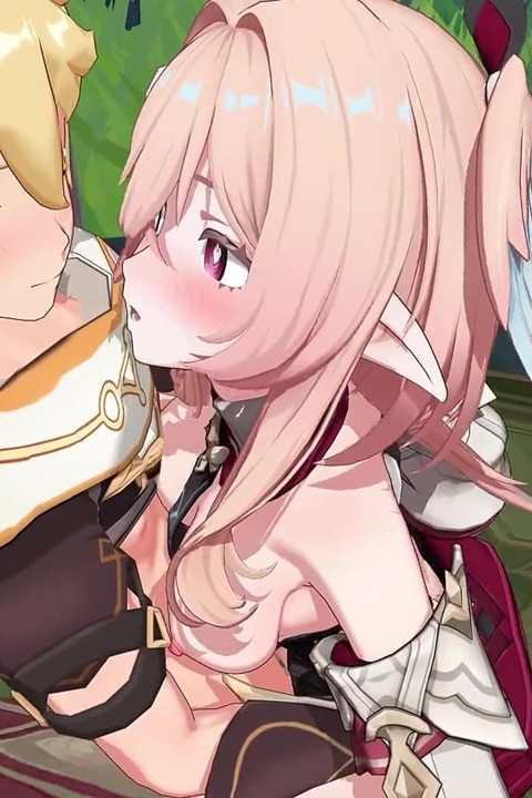 Genshin Impact - Linnea Outdoor Sex with Aether - Hentai 3D Animation