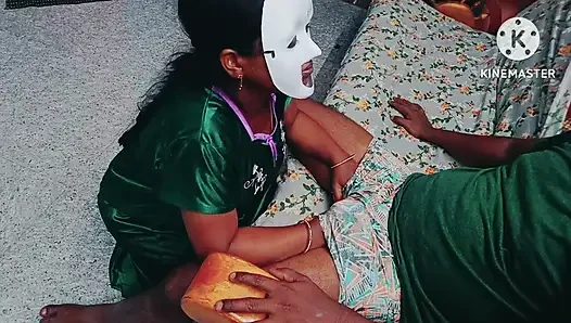Tamil - Desi girl seducing her boyfriend and gave nice blow to take him on bed - erotic moaning with tamil audio
