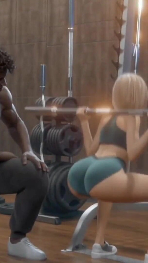 Gym Mai Jakar Dusre Kala Mard Se Aapni Piyash Bujhai She Is Unsatisfied With Husband But Fuck With Unknown Black Guy BBC | Clip 1