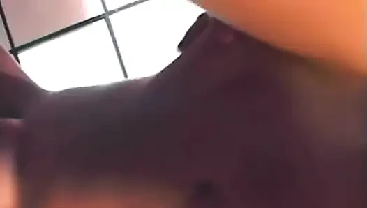 Pretty girls next-door ass stretched by older dude on her bed