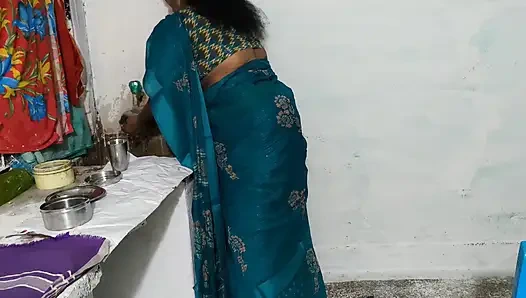 Stepaunty Was Cleaning the Dishes in the Kitchen Wearing a Saree and I Went Behind Her and Tied Her up and Had Sex with Her