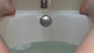 in the bathtub