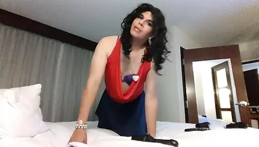 Crossdresser Red TOp