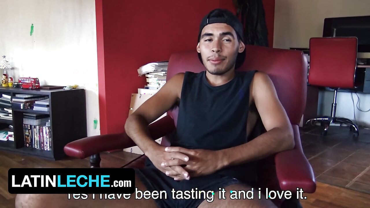 Latin Leche - Cute Latino Twink Slobbers On Mine And My New Friend's Cocks Until We Cum In His Mouth