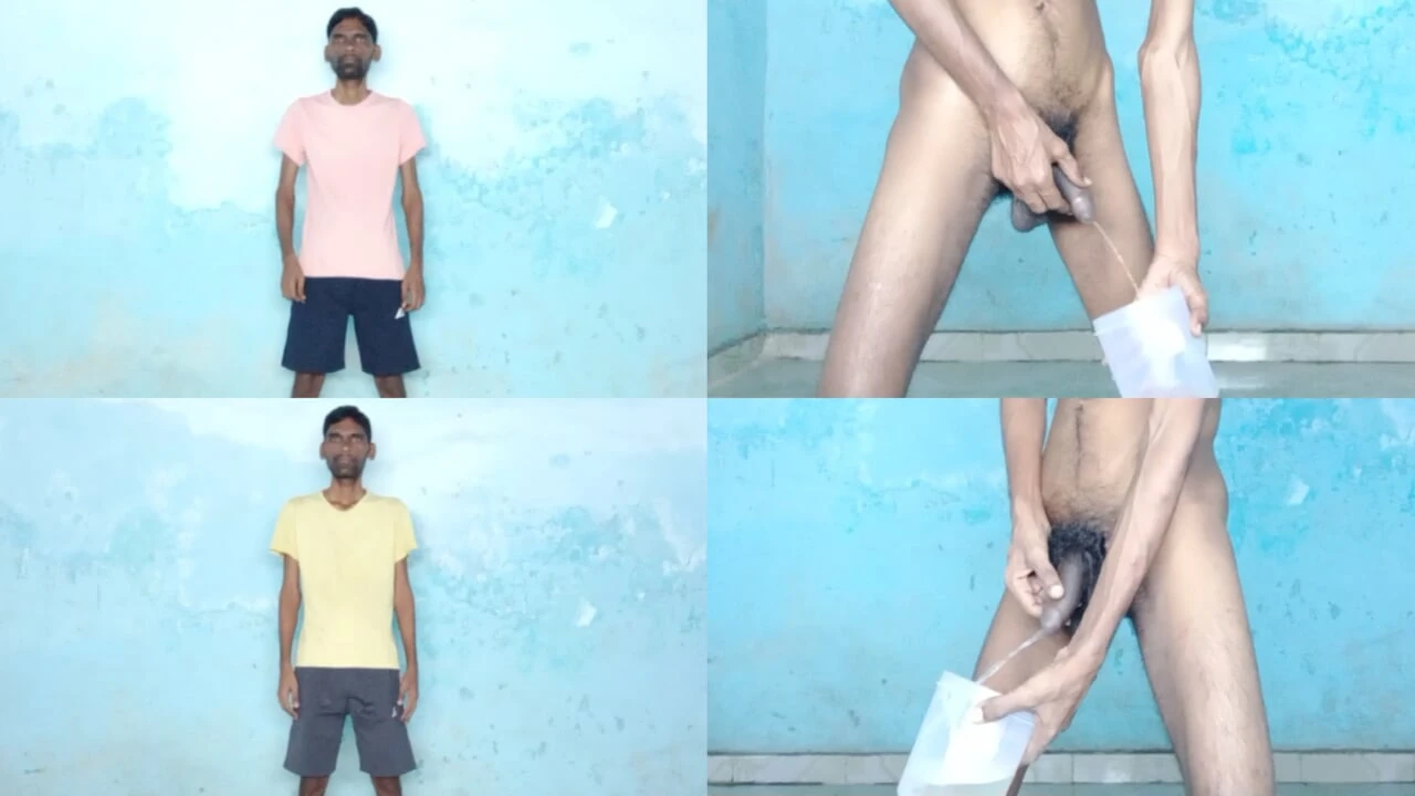 Rajesh Playboy 993 Two Pissing in the Jar Golden Shower Striptease Spanking Butt Naked Pee